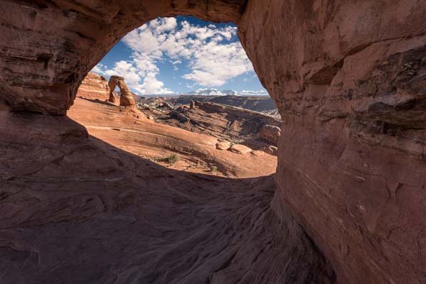 Delicate Arch seen through Frame Arch